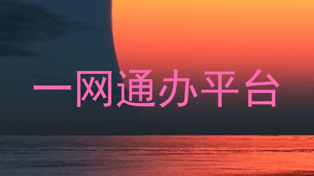 一网通办平台