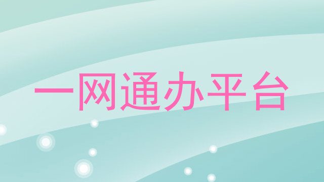 一网通办平台