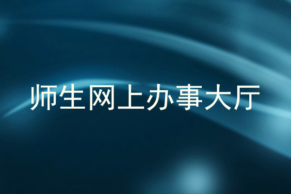 师生网上办事大厅