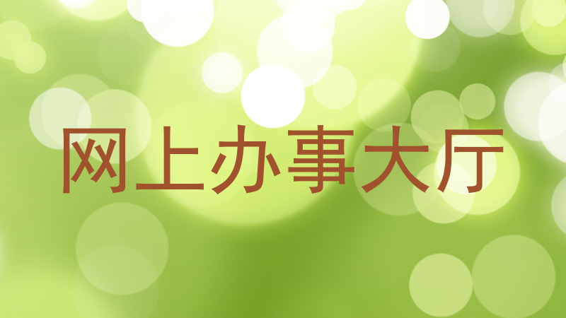 网上办事大厅