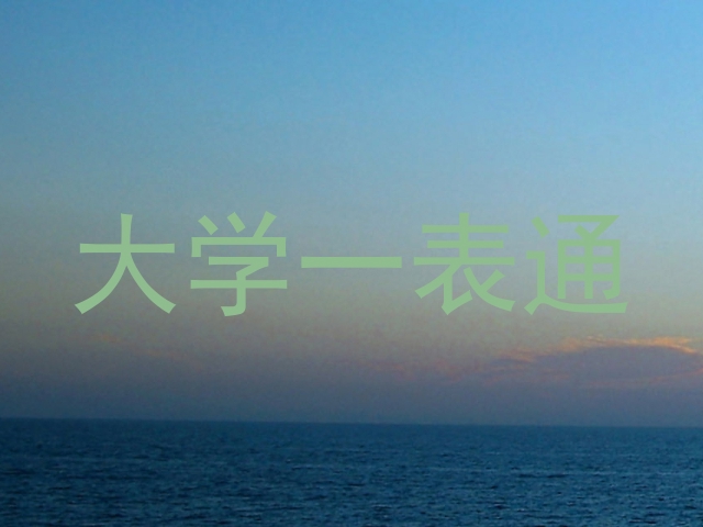 大学一表通