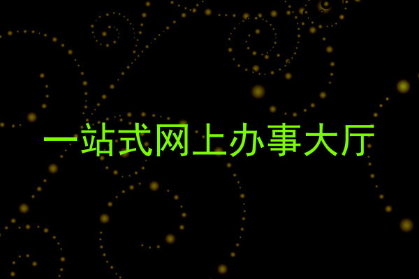 一站式网上办事大厅