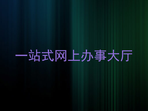 一站式网上办事大厅