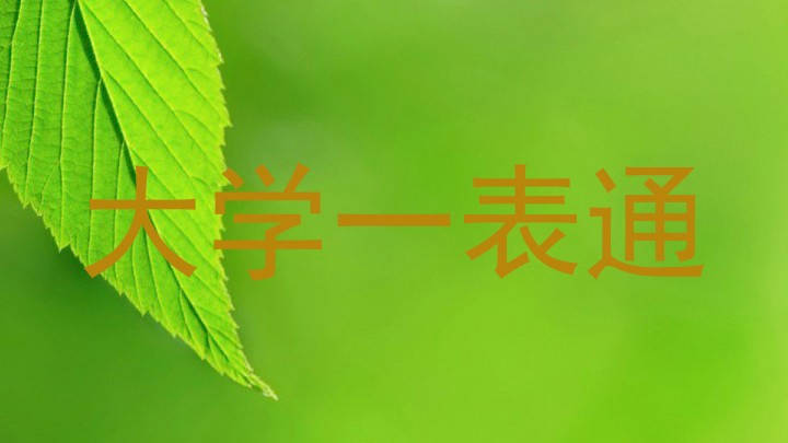 大学一表通