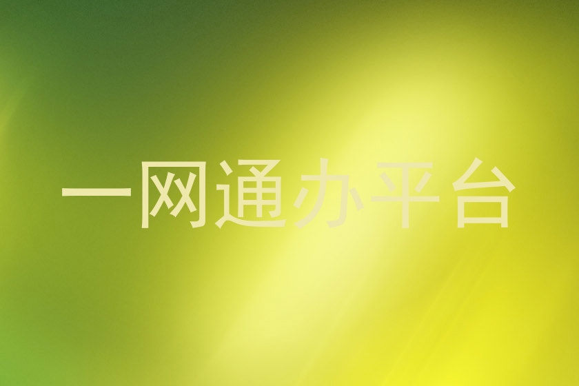 一网通办平台