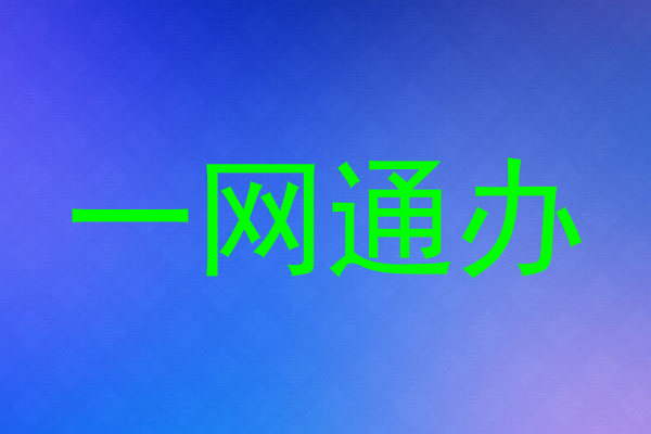 一网通办