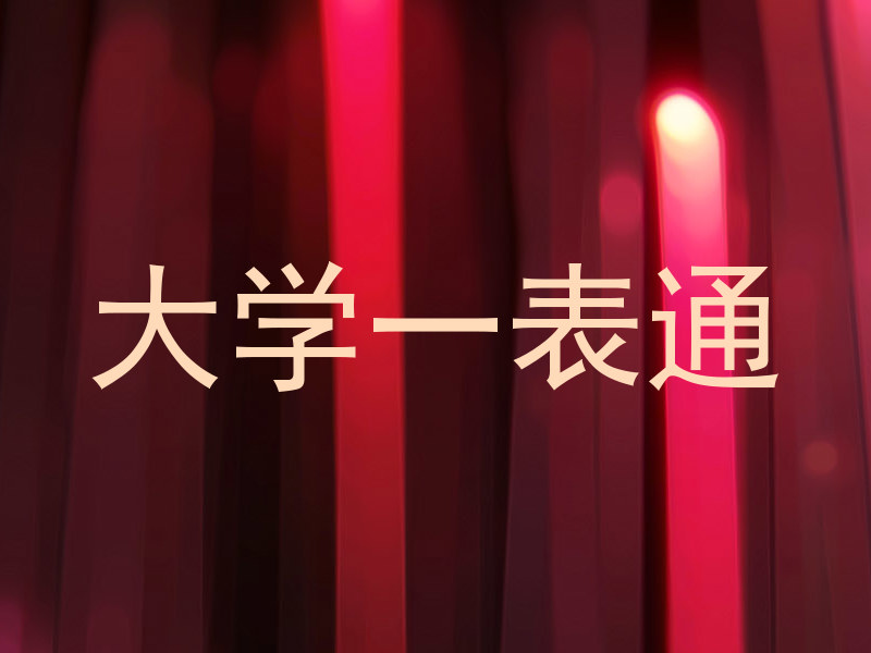 大学一表通