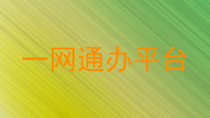 一网通办平台