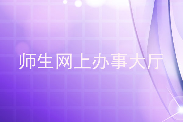 师生网上办事大厅