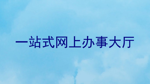 一站式网上办事大厅