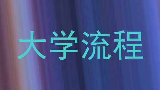 大学流程