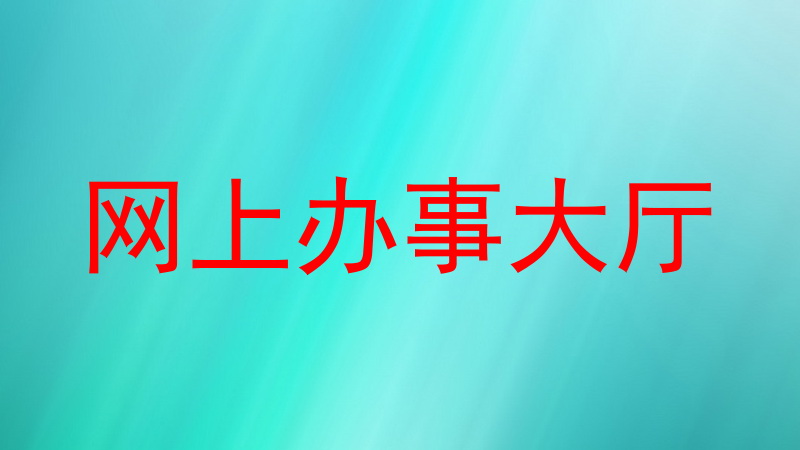 网上办事大厅