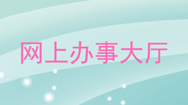网上办事大厅