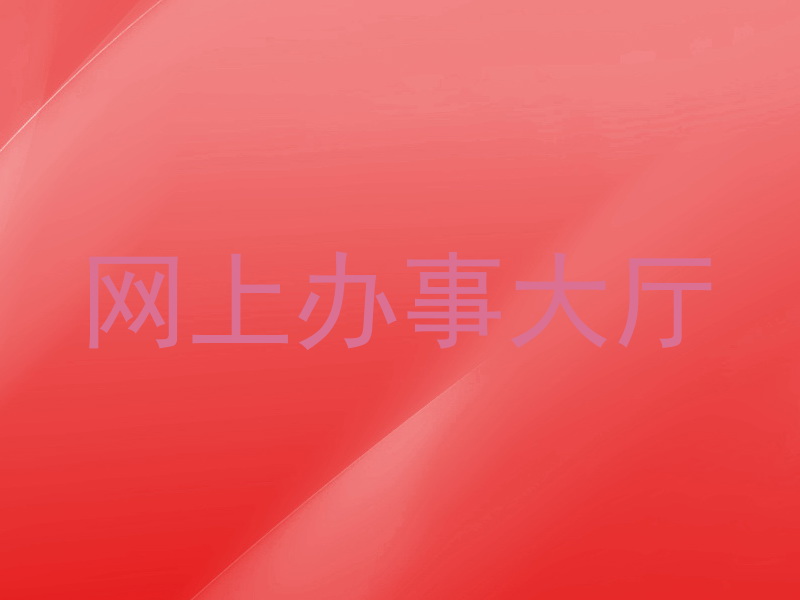 网上办事大厅