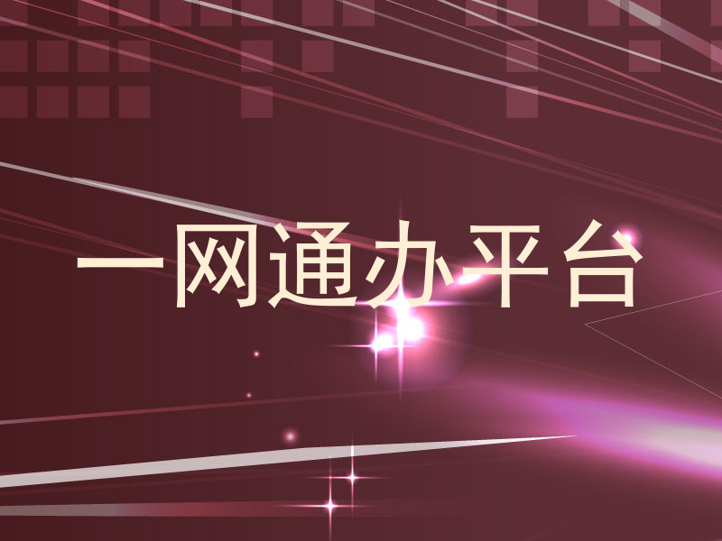 一网通办平台