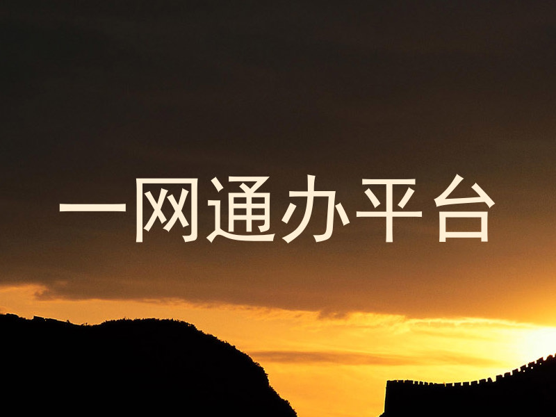 一网通办平台