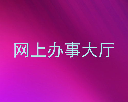 网上办事大厅