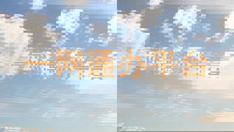 一网通办平台