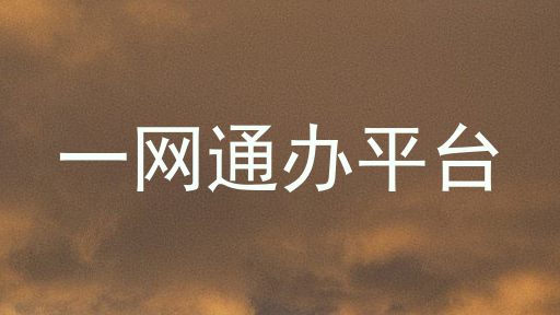 一网通办平台