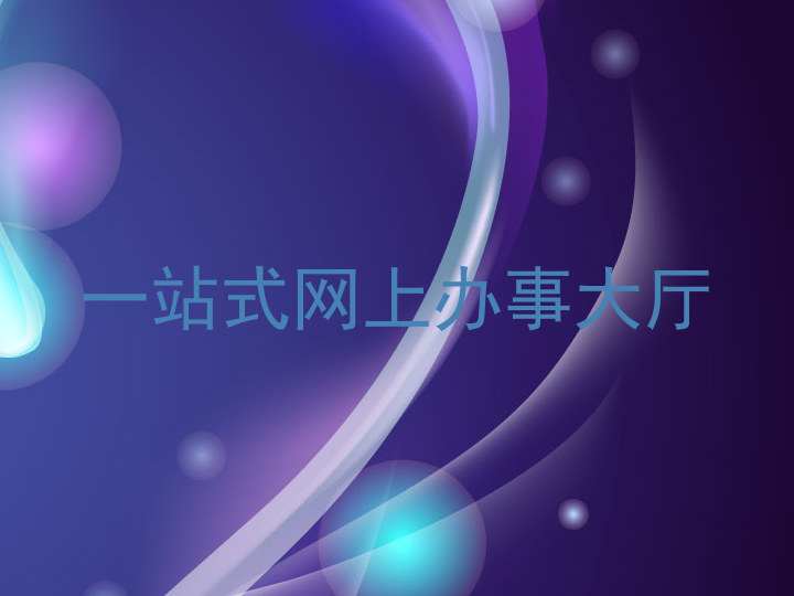 一站式网上办事大厅