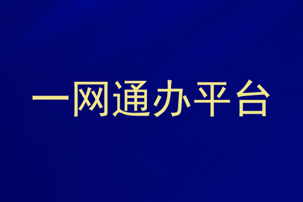 一网通办平台