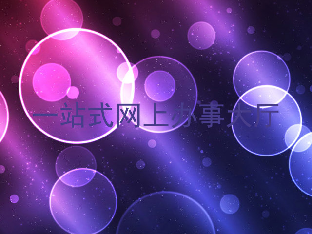 一站式网上办事大厅