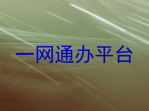 一网通办平台