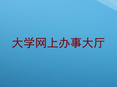 大学网上办事大厅