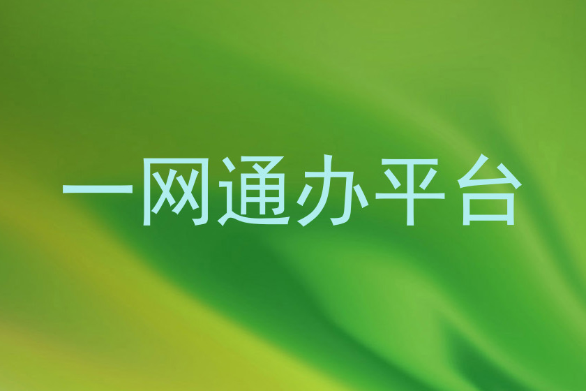 一网通办平台