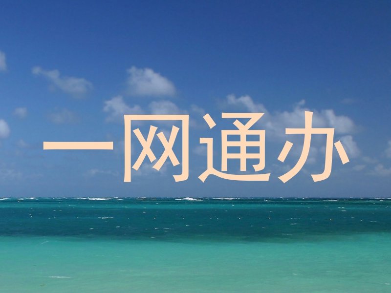 一网通办