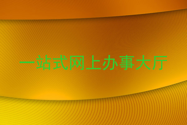 一站式网上办事大厅