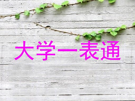 大学一表通