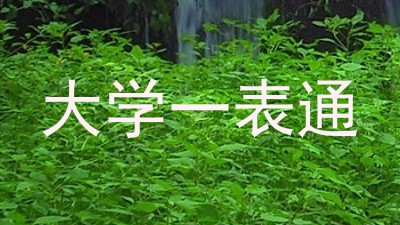 大学一表通
