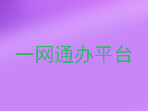 一网通办平台