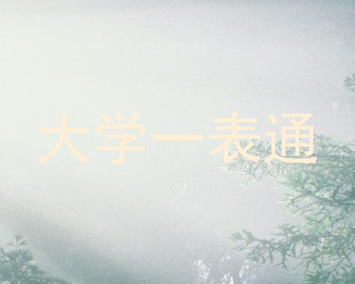 大学一表通