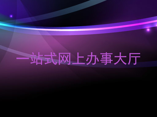 一站式网上办事大厅