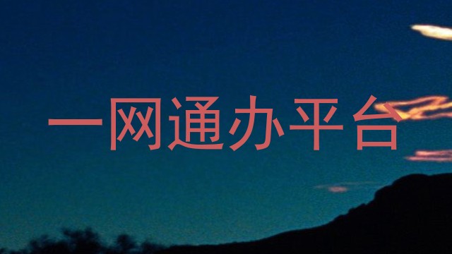 一网通办平台