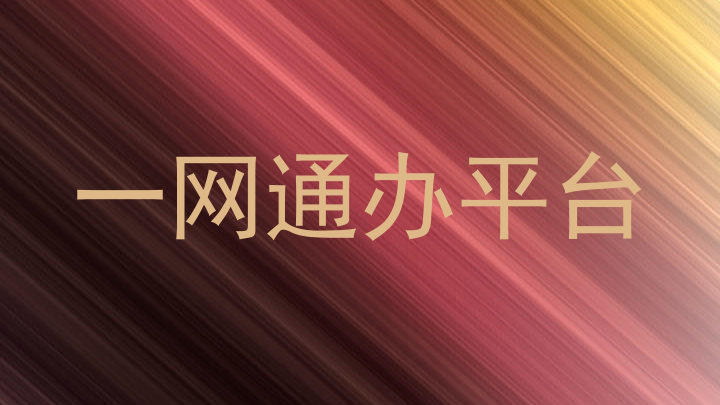 一网通办平台