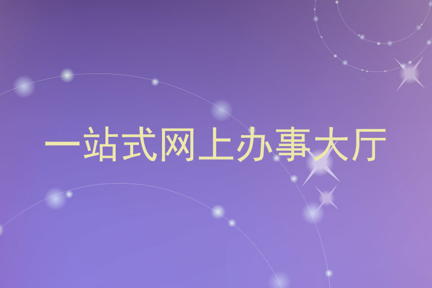 一站式网上办事大厅