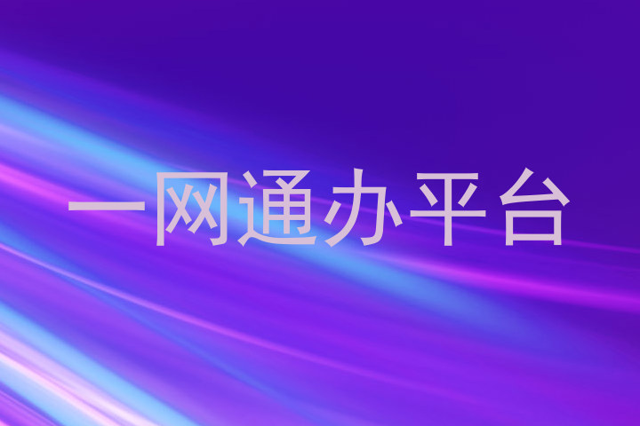 一网通办平台