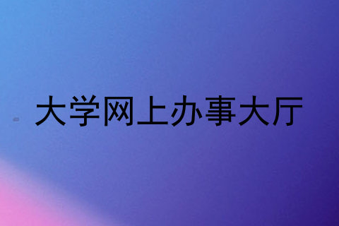 大学网上办事大厅