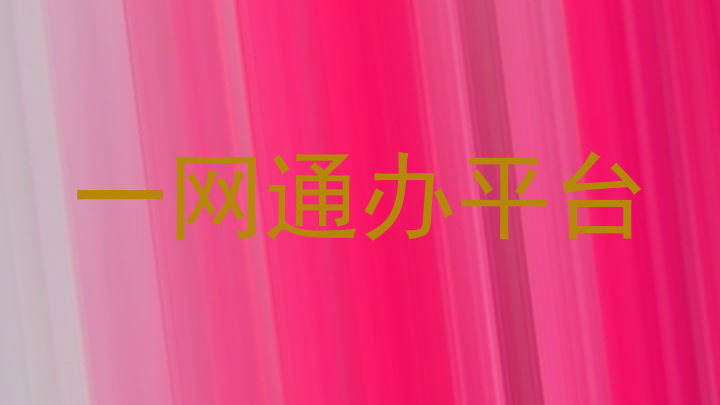 一网通办平台