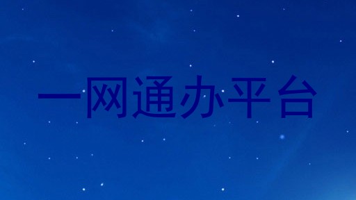 一网通办平台