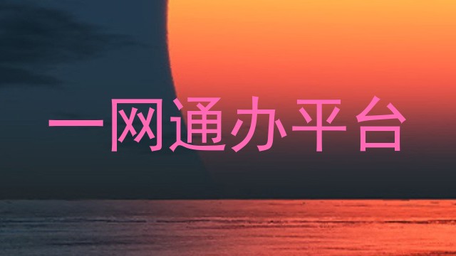 一网通办平台