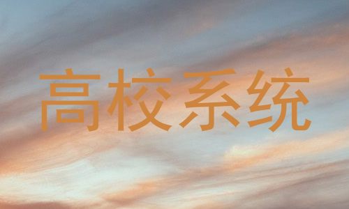 高校系统