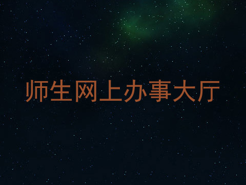 师生网上办事大厅