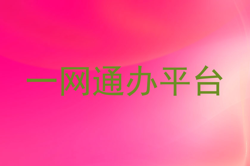 一网通办平台