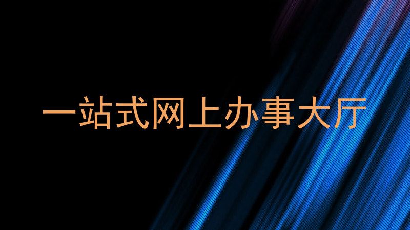 一站式网上办事大厅