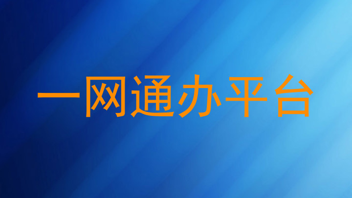 一网通办平台
