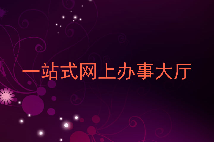 一站式网上办事大厅